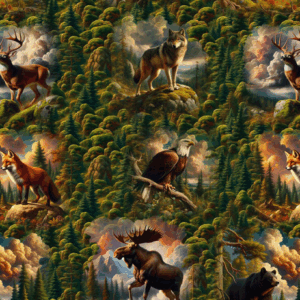 Blank Quilting Corporation Wilderness Song 4173-66 GREEN